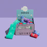 Adios Compostable poo bags ~ Counter Top Stand including 50 Loose rolls (mixed selection)