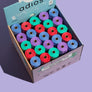 Adios Compostable poo bags ~ Counter Top Stand including 50 Loose rolls (mixed selection)