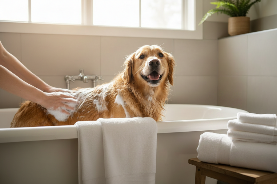 How Often Should You Bathe a Dog with Sensitive Skin?