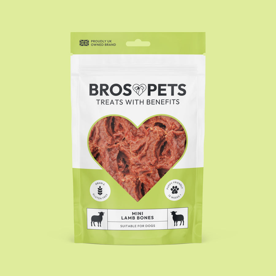 Mini Lamb Bones Natural treats (10 x 100g)